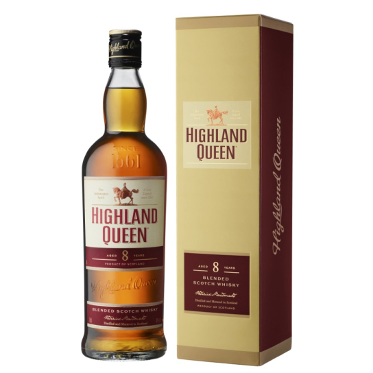 Highland Queen 8 YO - бленд шотландско уиски 700ml - Шотландско уиски бленд - DrinkLink