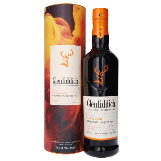 Glenfiddich Fire & Cane - малцово шотландско уиски 700ml - Шотландско уиски малцово - DrinkLink