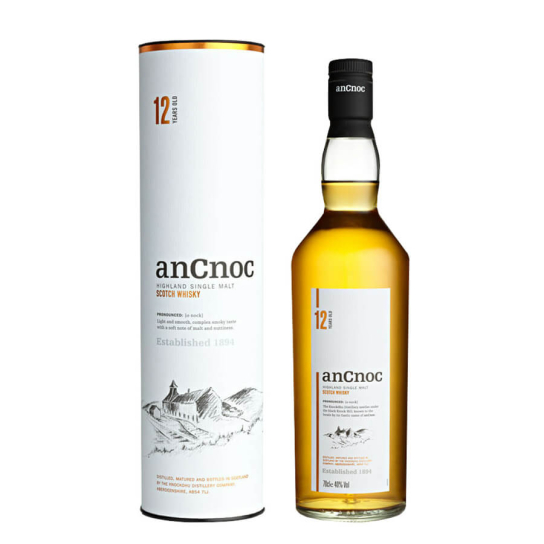 anCnoc 12 YО - малцово шотландско уиски 700ml - Шотландско уиски малцово - DrinkLink