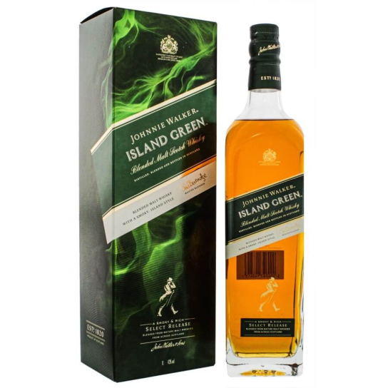 Johnnie Walker Island Green - смесено шотландско уиски 1000ml - Шотландско уиски смесено - DrinkLink