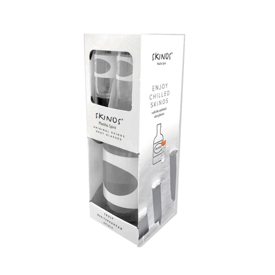 Skinos Mastiha с две шот чаши - ликьор 700ml - Ликьор - DrinkLink