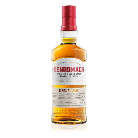 Benromach Single Cask First Fill Bourbon Barrel 2003-2024 - малцово шотландско уиски 700ml - Шотландско уиски малцово - DrinkLink
