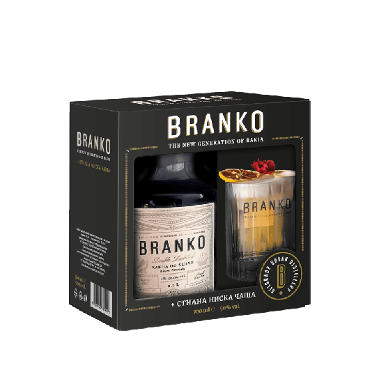 Branko Премиум Сливова с чаша - Ракия - DrinkLink