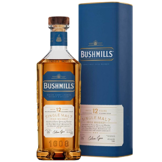 Bushmills 12 YO - малцово ирландско уиски 700ml - Ирландско уиски малцово - DrinkLink