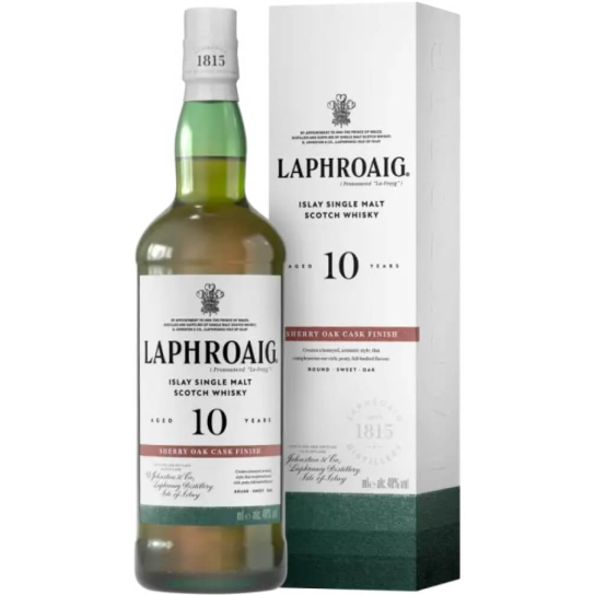 Laphroaig 10 YO Sherry Cask Finish - малцово шотландско уиски 700ml - Шотландско уиски малцово - DrinkLink