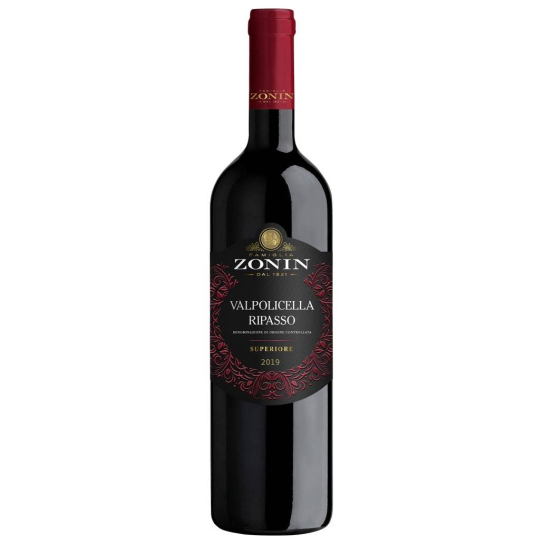Zonin Valpolicella Ripasso Superiore Doc 2019 - червено вино 750ml - Червено вино - DrinkLink