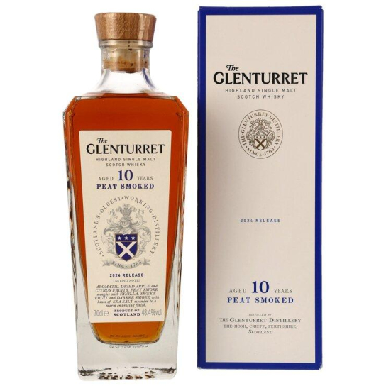 Glenturret 10 YO Peat Smoked - малцово шотландско уиски 700ml - Шотландско уиски малцово - DrinkLink
