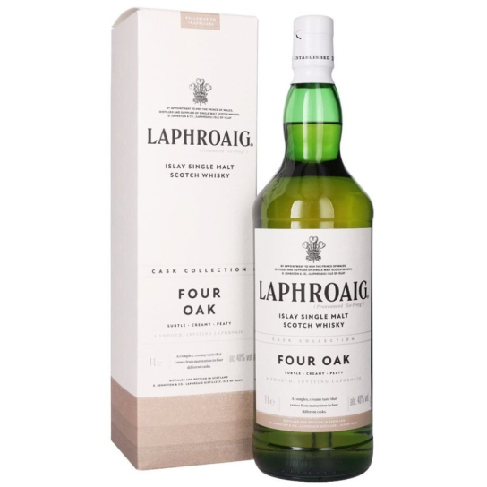 Laphroaig Four Oak - малцово шотландско уиски 1L - Шотландско уиски малцово - DrinkLink