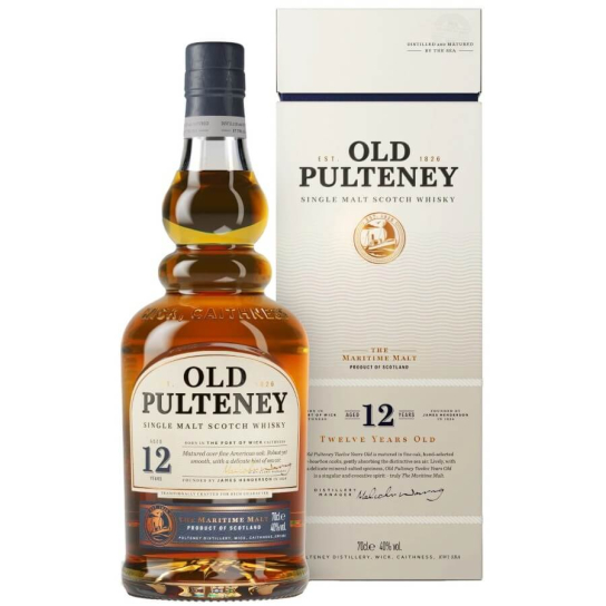 Old Pulteney 12 YO - малцово шотландско уиски 700ml - Шотландско уиски малцово - DrinkLink