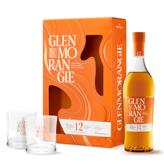 Glenmorangie 12 YO с две чаши - малцово шотландско уиски 700ml - Шотландско уиски малцово - DrinkLink
