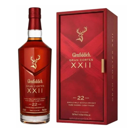 Glenfiddich 22 YO Gran Cortes - малцово шотландско уиски 700ml - Шотландско уиски малцово - DrinkLink