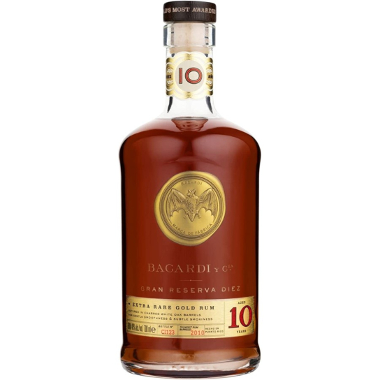 Bacardi 10 Gran Reserva Diez - ром 700ml - Отлежал - DrinkLink