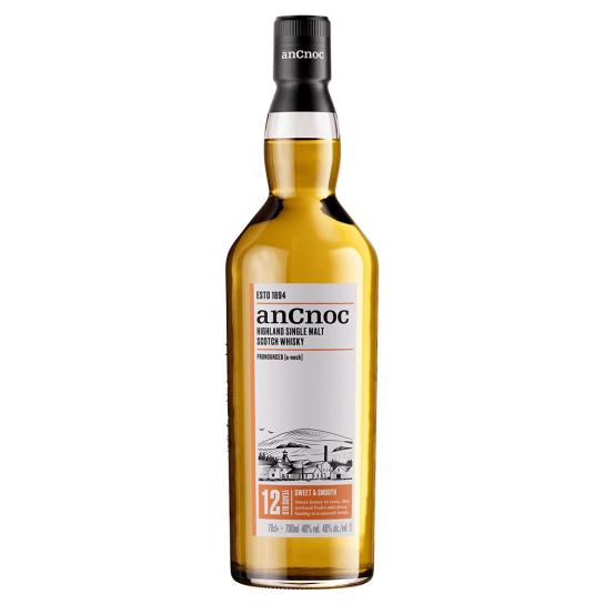 anCnoc 12 YО - малцово шотландско уиски 700ml - Шотландско уиски малцово - DrinkLink