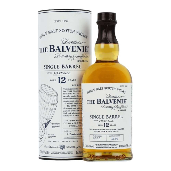 The Balvenie 12 YO Single Barrel First Fill  - малцово шотландско уиски 700ml - Шотландско уиски малцово - DrinkLink