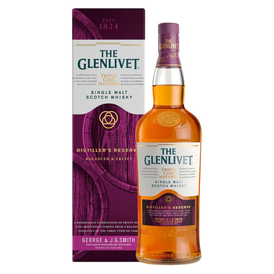 Glenlivet Triple Cask Distillers Reserve - малцово шотландско уиски 1L - Шотландско уиски малцово - DrinkLink