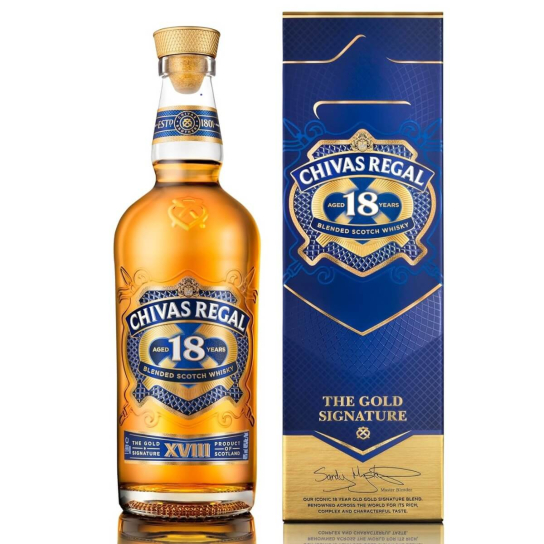 Chivas Regal 18 YO - бленд шотландско уиски 700ml - Шотландско уиски бленд - DrinkLink