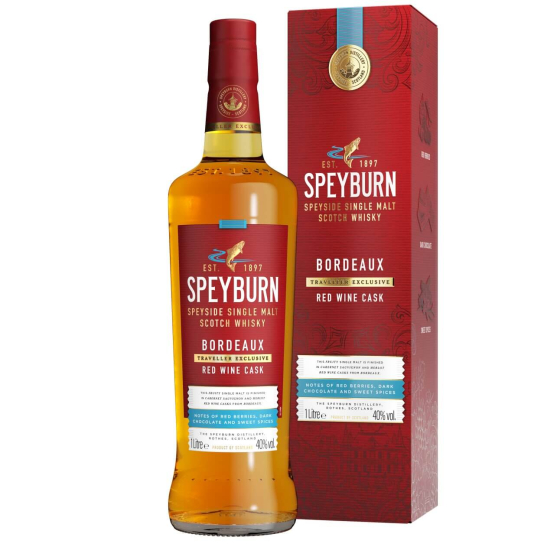 Speyburn Bordeaux Red Wine Cask - малцово шотландско уиски 1L - Шотландско уиски малцово - DrinkLink
