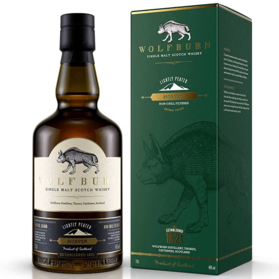 Wolfburn Morven Lightly Peated - малцово шотландско уиски 700ml - Шотландско уиски малцово - DrinkLink