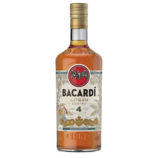 Bacardi Anejo Cuatro - ром 700ml - Отлежал - DrinkLink