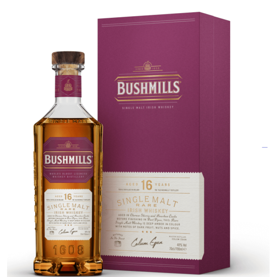 Bushmills 16 YO - малцово ирландско уиски 700ml - Ирландско уиски малцово - DrinkLink