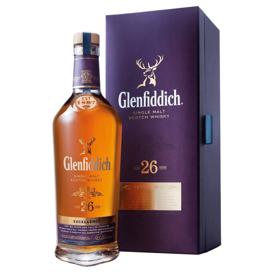 Glenfiddich 26 Y.O. Excellence - малцово шотландско уиски 700ml. - Шотландско уиски малцово - DrinkLink