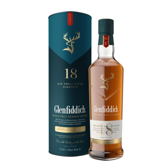 Glenfiddich 18 YO - малцово шотландско уиски 700ml - Шотландско уиски малцово - DrinkLink