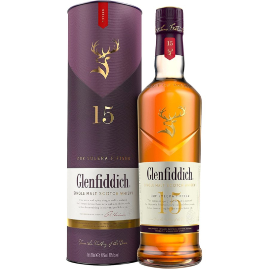 Glenfiddich 15 YО - малцово шотландско уиски 700ml - Шотландско уиски малцово - DrinkLink