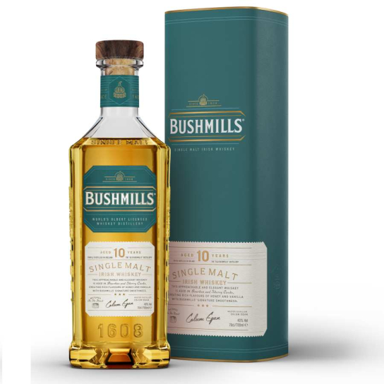 Bushmills 10 YO - малцово ирландско уиски 700ml - Ирландско уиски малцово - DrinkLink