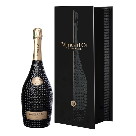 Champagne Nicolas Feuill. Palmes D'Or Brut 1998,Coffret - Пенливо вино - DrinkLink