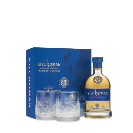 Kilchoman Machir Bay с две чаши - малцово шотландско уиски 700ml - Шотландско уиски малцово - DrinkLink
