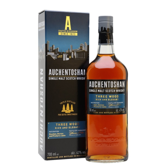 Auchentoshan Threewood - малцово шотландско уиски 700ml - Шотландско уиски малцово - DrinkLink