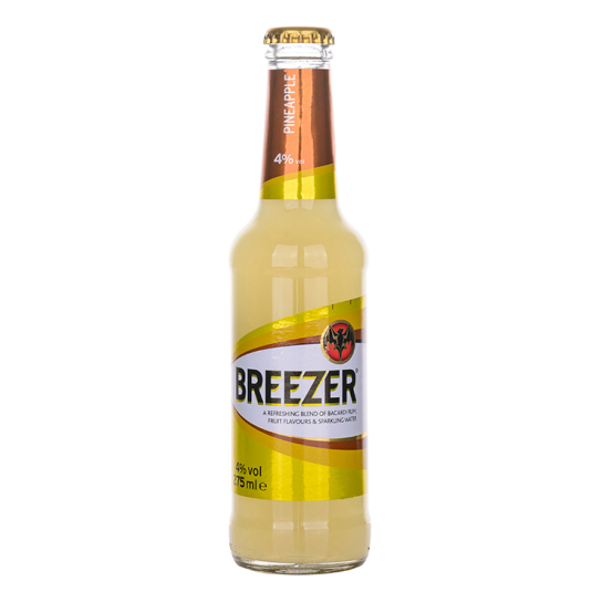 Bacardi Breezer Pineapple - Готови за консумация миксове - DrinkLink