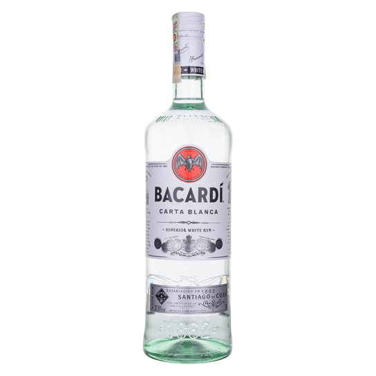 Bacardi White (Carta Blanca) - ром 1L - Бял - DrinkLink