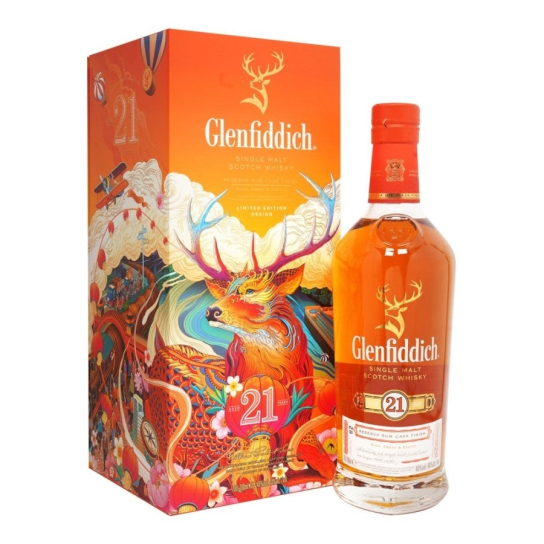 Glenfiddich 21 YO Chinese New Year 2021 - малцово шотландско уиски 700ml - Шотландско уиски малцово - DrinkLink
