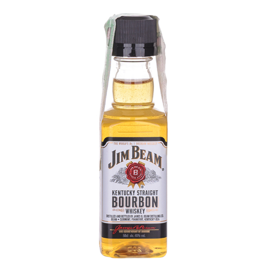 Jim Beam White - бърбън 50ml. - Американско уиски бърбън - DrinkLink