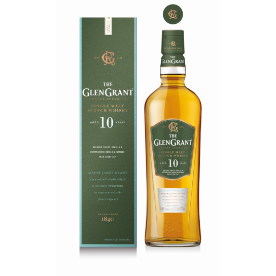 Glen Grant 10 YO - малцово шотландско уиски 700ml - Шотландско уиски малцово - DrinkLink