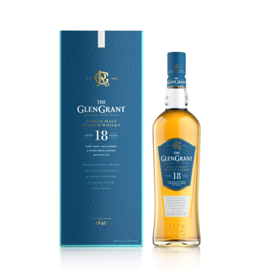 Glen Grant 18 YO - малцово шотландско уски 700ml - Шотландско уиски малцово - DrinkLink