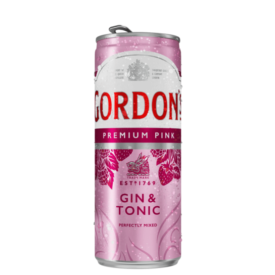 Gordon's Pink Gin & Tonic 250ml - Готови за консумация миксове - DrinkLink