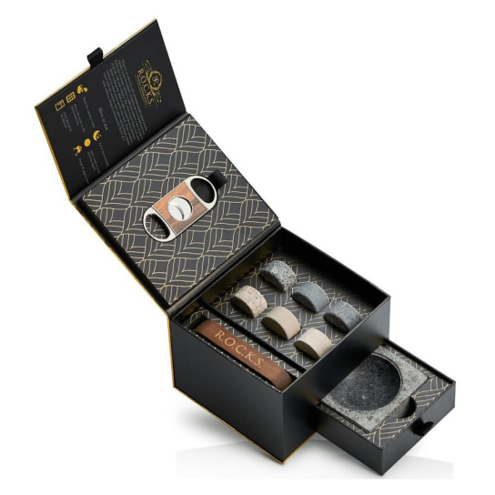 Уиски и пури сет R.O.C.K.S. The Gentleman's Set Cigar Aficionado -  - DrinkLink