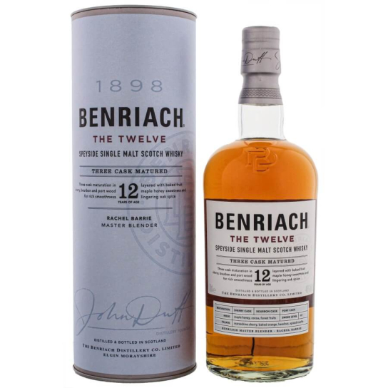 Benriach 12 YO - малцово шотландско уиски 700ml - Шотландско уиски малцово - DrinkLink