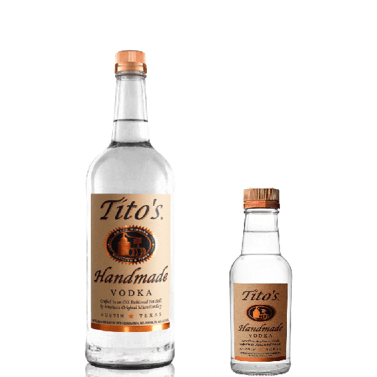 Пакет Tito's Handmade 700ml + 200ml - Американска водка - DrinkLink