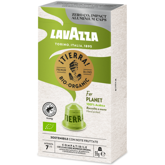 Lavazza Nespresso Tierra Bio  - кафе капсули 10 бр. - Кафе - DrinkLink
