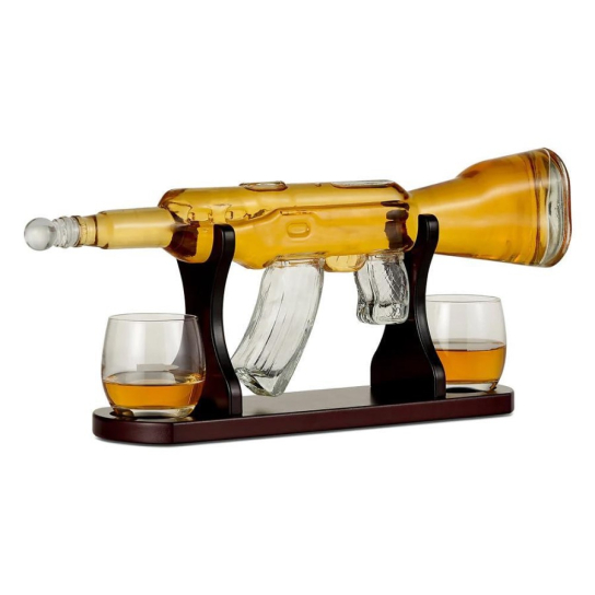 Уиски сет Oak & Steel Kalashnikov декантер с 2 чаши -  - DrinkLink