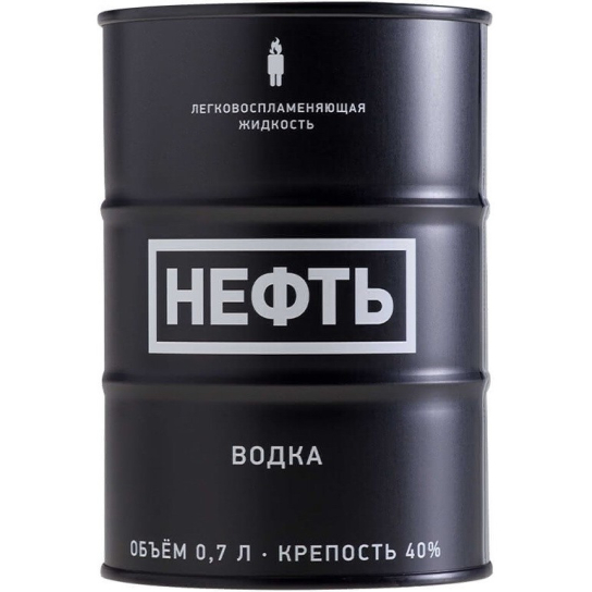 Neft Black Barrel - водка 700ml - Друга водка - DrinkLink