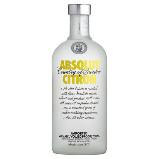 Absolut Citron - водка 700ml - Скандинавска водка - DrinkLink
