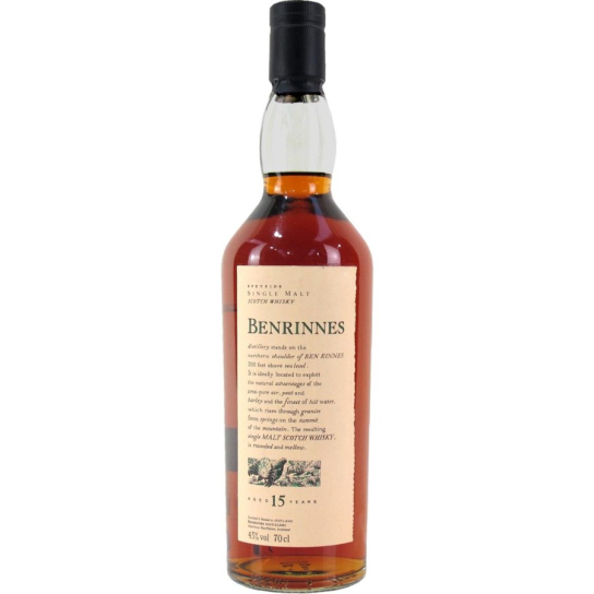 Benrinnes 15 YO - малцово шотландско уиски 700ml - Шотландско уиски малцово - DrinkLink