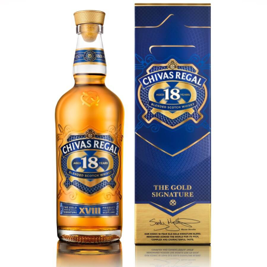 Chivas Regal 18 YO - бленд шотландско уиски 700ml - Шотландско уиски бленд - DrinkLink