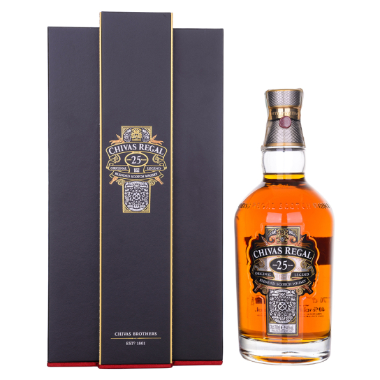 Chivas Regal 25 YO - бленд шотландско уиски 700ml - Шотландско уиски бленд - DrinkLink