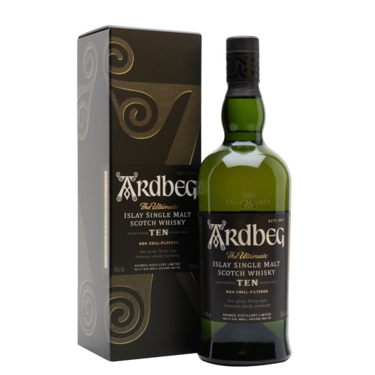 Ardbeg 10 Years Old - малцово шотландско уиски 700ml - Шотландско уиски малцово - DrinkLink