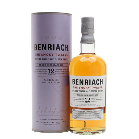 Benriach 12 YO The Smoky Twelve - малцово шотландско уиски 700ml - Шотландско уиски малцово - DrinkLink